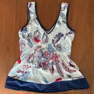 Anthropologie RIC RAC floral Top, EUC